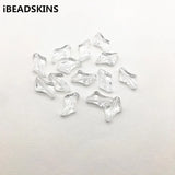 600pcs Clear Acrylic Quadrilateral Shape Beads for Earrings DIY