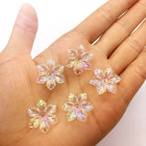 21mm 300pcs Aurora/AB Petal Beads Earrings Necklace DIY Jewelry
