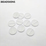 300pcs Clear Frosted Acrylic Coin Beads for Jewelry Making DIY