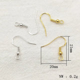 21mm 500pcs Copper Earring Hooks For DIY Earrings