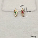 Crystal Dolphin Charm for DIY Earrings, 50PCS