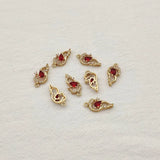 Crystal Dolphin Charm for DIY Earrings, 50PCS