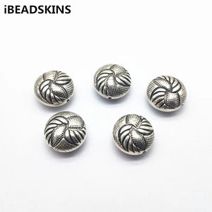 100pcs CCB Rhodium Round Beads for Earrings Parts