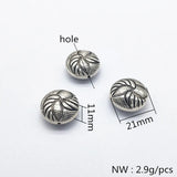 100pcs CCB Rhodium Round Beads for Earrings Parts