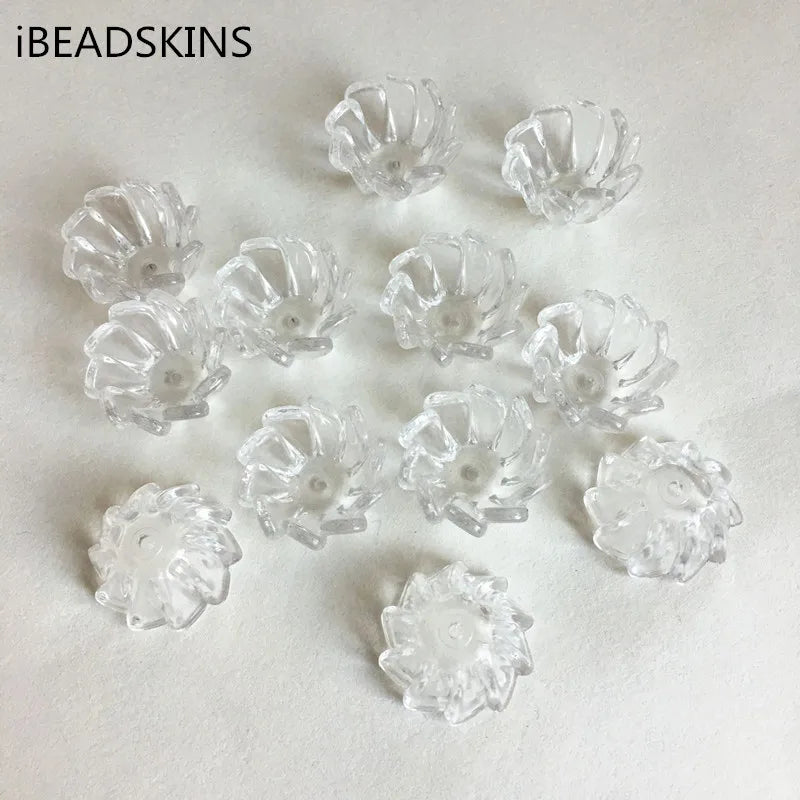 320pcs Clear Acrylic Torus-Shaped Beads for Earrings, Jewelry Making DIY