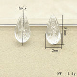 380pcs Clear Drop Shape Beads for DIY Necklace Earrings