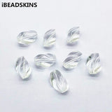 Clear Twist Beads for Earrings 21x14mm 200pcs