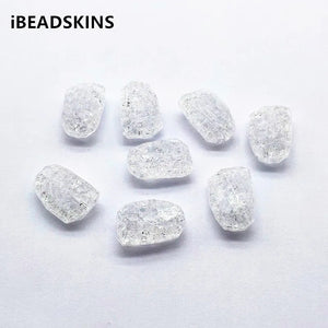 230pcs Clear Irregular Shape Beads for Earrings DIY Parts