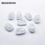230pcs Clear Irregular Shape Beads for Earrings DIY Parts