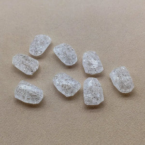 230pcs Clear Irregular Shape Beads for Earrings DIY Parts