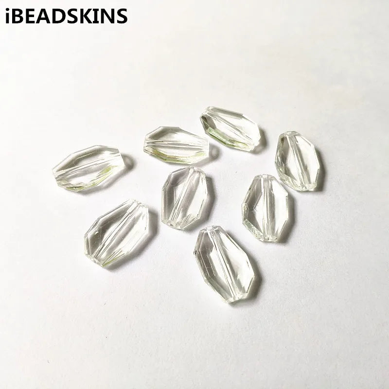 470pcs Clear Acrylic Irregular Beads for Jewelry Making