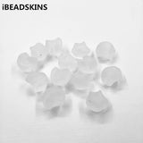 120pcs Frosted Clear Irregular Twist Beads for Jewelry Making