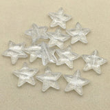 Clear Star Beads for Necklace Earring DIY Parts