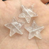 Clear Star Beads for Necklace Earring DIY Parts