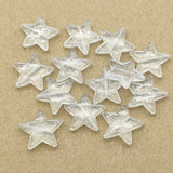 Clear Star Beads for Necklace Earring DIY Parts