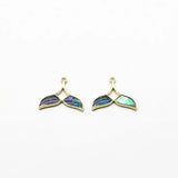Enamel Fish Tail Charm for Earrings DIY 50pcs