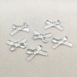 360pcs Clear Bows-shape Beads for Earrings DIY