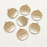 Cubic Zirconia Copper Charm For Necklace Earring DIY Parts