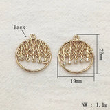 Cubic Zirconia Copper Charm For Necklace Earring DIY Parts