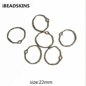 22mm 100pcs K Zinc Alloy Ring Charm for Jewelry DIY