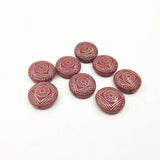 22mm 180pcs Acrylic Hot stamp oblate-shape beads Necklace Earrings Jewelry DIY