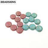 22mm 180pcs Acrylic Hot stamp oblate-shape beads Necklace Earrings Jewelry DIY