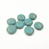 22mm 180pcs Acrylic Hot stamp oblate-shape beads Necklace Earrings Jewelry DIY