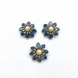 Hand Weave Glass Beads Flower for Earrings & Hairpin DIY