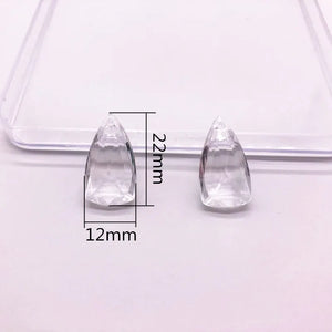 410pcs Clear Acrylic Drop Shape Beads for Earrings DIY