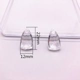 410pcs Clear Acrylic Drop Shape Beads for Earrings DIY