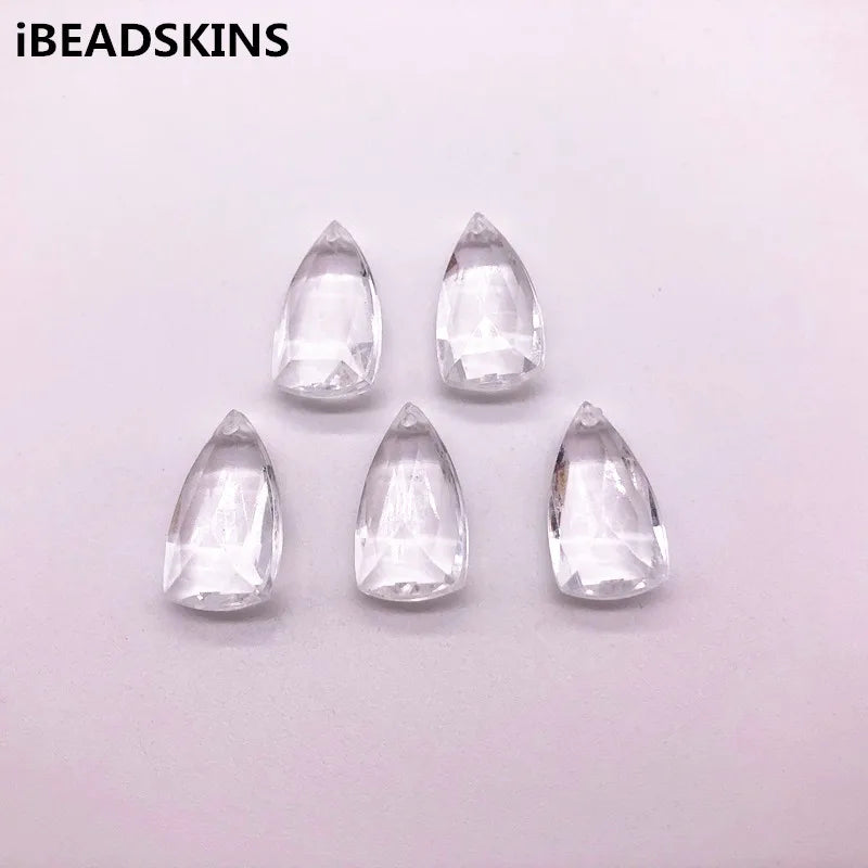 410pcs Clear Acrylic Drop Shape Beads for Earrings DIY
