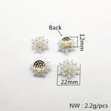 Mini Glass Pearls Charm for Earrings DIY