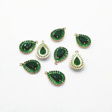 Cubic Zirconia/Crystal Drop Charm for Earrings DIY - 20pcs