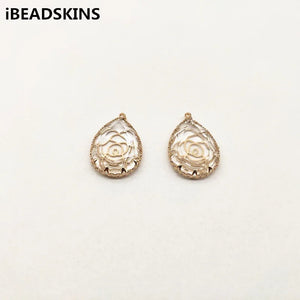 30pcs Drop-shape Crystal Charm for Stud Earrings