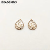 30pcs Drop-shape Crystal Charm for Stud Earrings