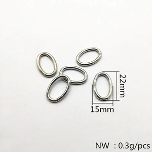 Rhodium CCB Oval Shape Beads for Earrings 500pcs