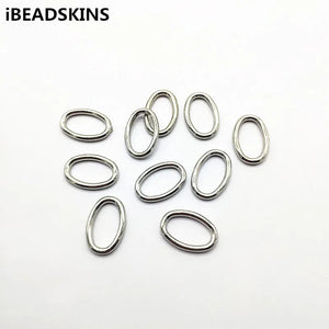 Rhodium CCB Oval Shape Beads for Earrings 500pcs
