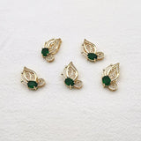 50pcs CZ/Crystal Butterfly Charms for DIY Jewelry Making