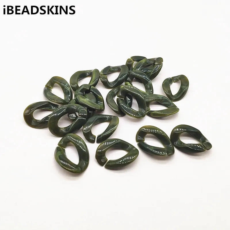 Marble Oval Chain Beads for Jewelry Making, 700pcs
