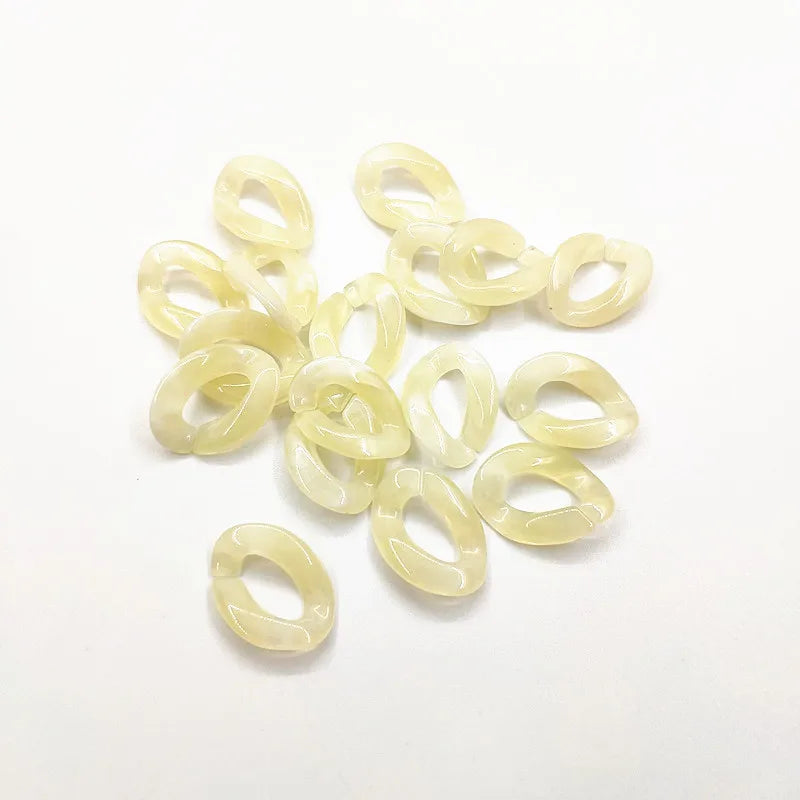 22x16mm Oval-Shaped Marble Effect Beads for Jewelry Making