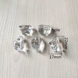 Clear Acrylic Irregular Shape Beads for Jewelry Making - 135pcs