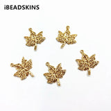 Copper Leaves Shape Charm/Pendant for Earrings DIY 50pcs