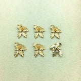 50pcs Copper Leaves Earrings Charm DIY Jewelry Findings