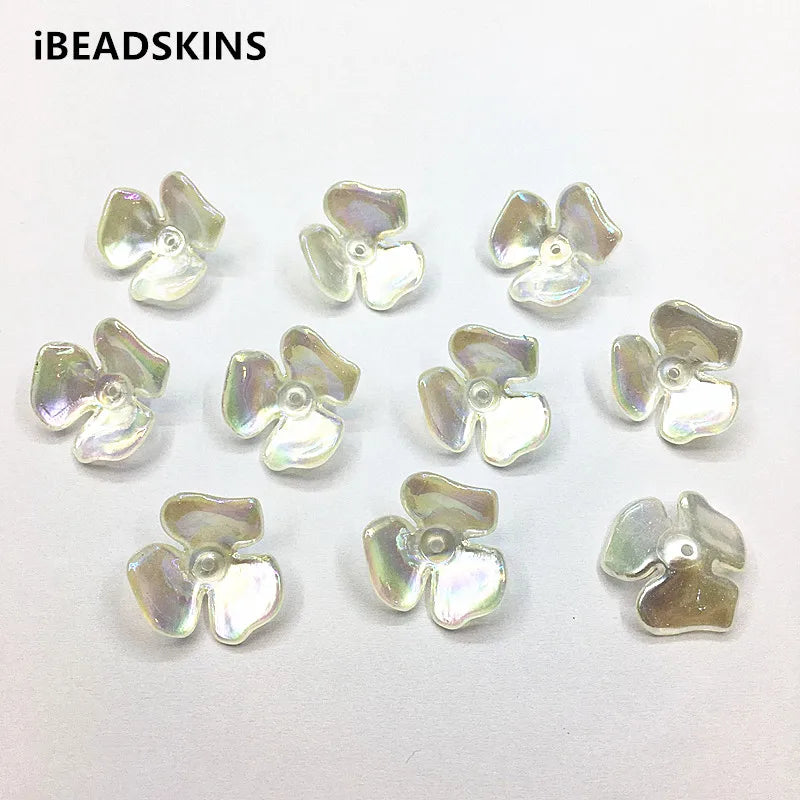 23mm 100pcs Aurora Petal Beads for DIY Jewelry