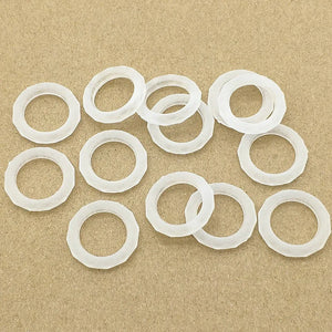 Clear Frosted Ring Beads 23mm 500pcs DIY Jewelry Findings