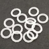 Clear Frosted Ring Beads 23mm 500pcs DIY Jewelry Findings