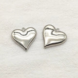 Heart Charm Pendant for Jewelry Making DIY, 23mm Zinc Alloy, 50pcs