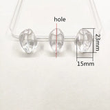 Clear Acrylic Carambola Shape Beads for Jewelry Making