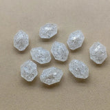 Clear Crack Faceted Irregular Beads for Earrings DIY - 170pcs