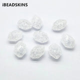 Clear Crack Faceted Irregular Beads for Earrings DIY - 170pcs